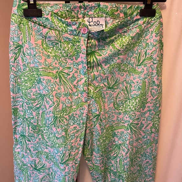 Vintage Lilly Pulitzer alligator capri pants 8P🐊 - Picture 9 of 9